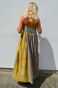 Amente Contrast Check Cami Dress - The Mercantile London