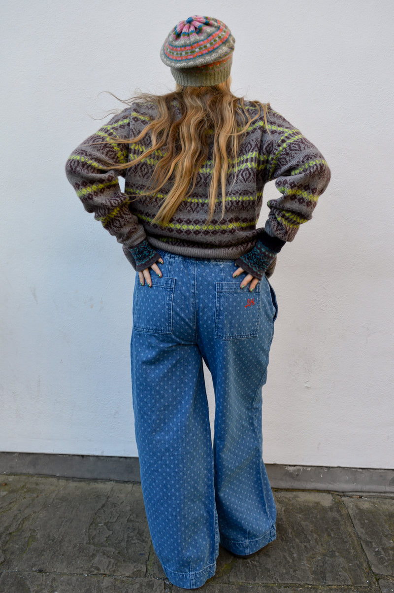 Damson Madder Rafe Polka Dot Jeans - The Mercantile London