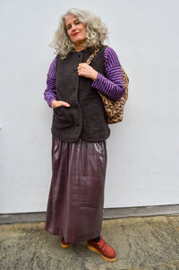 Soeur Chicago Mottle Brown Sleeveless Jacket - The Mercantile London