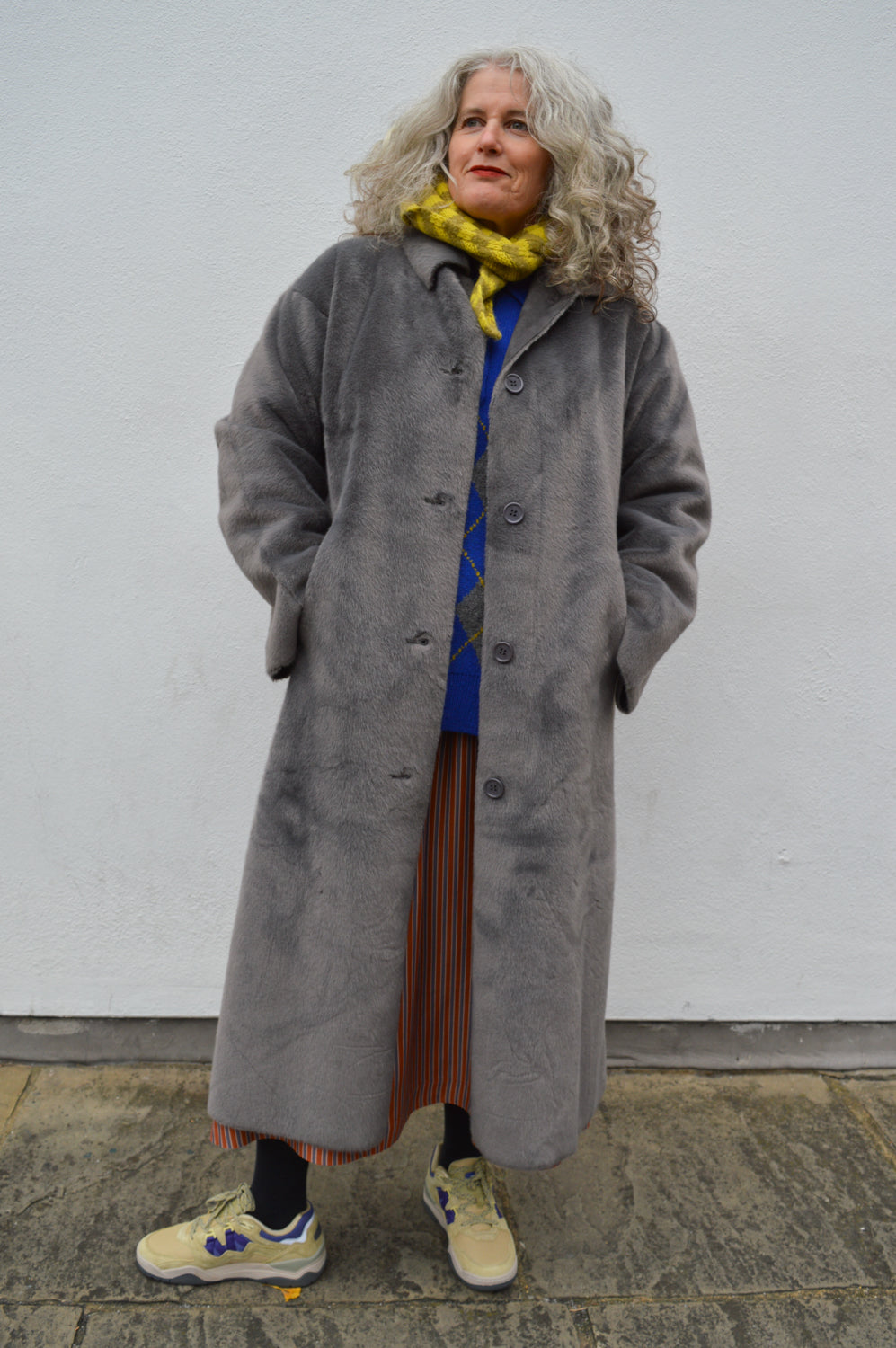Molliolli Lungo Dark Grey Coat - The Mercantile London