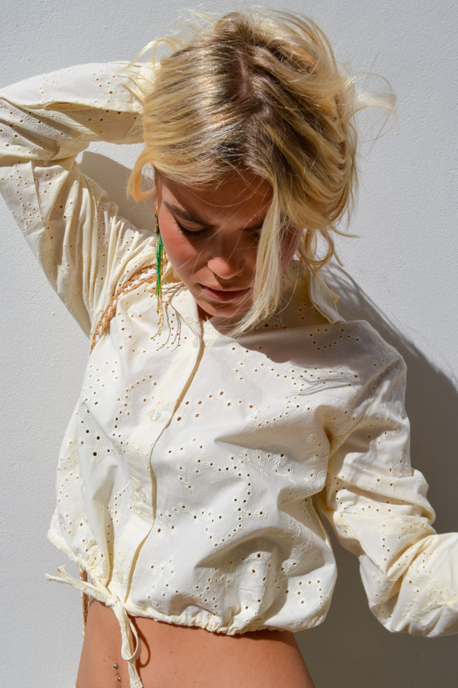 Esmé Studios Leo Buttercream Shirt - The Mercantile London