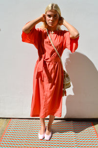 Cus Bell Sleeve Rouge Dress - The Mercantile London