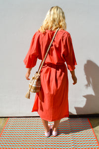 Cus Bell Sleeve Rouge Dress - The Mercantile London