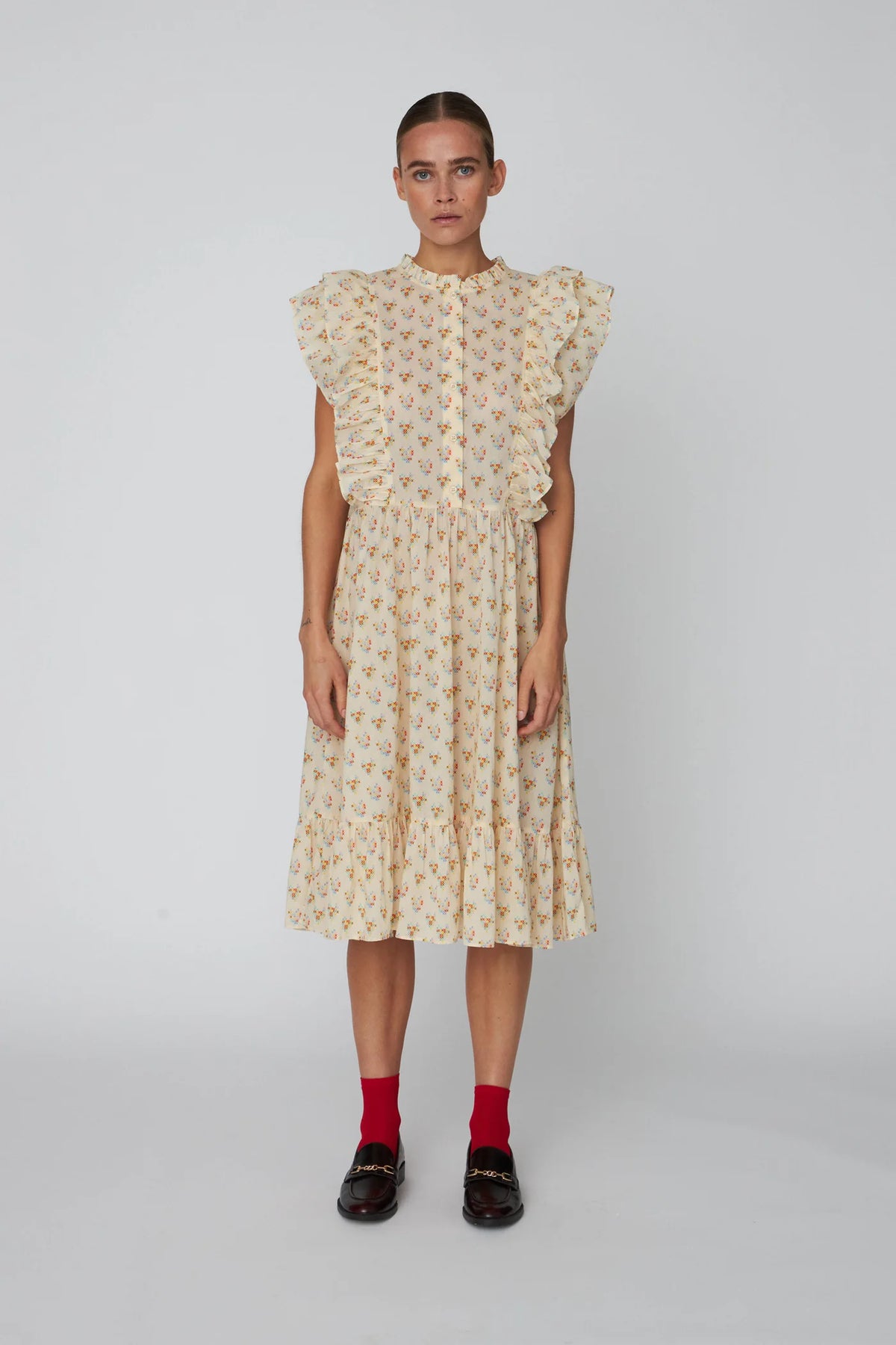 Stella Nova Delicate Printed Heart Dress - The Mercantile London
