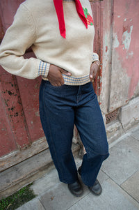 Soeur Eliott Raw Blue Balloon Jeans - The Mercantile London