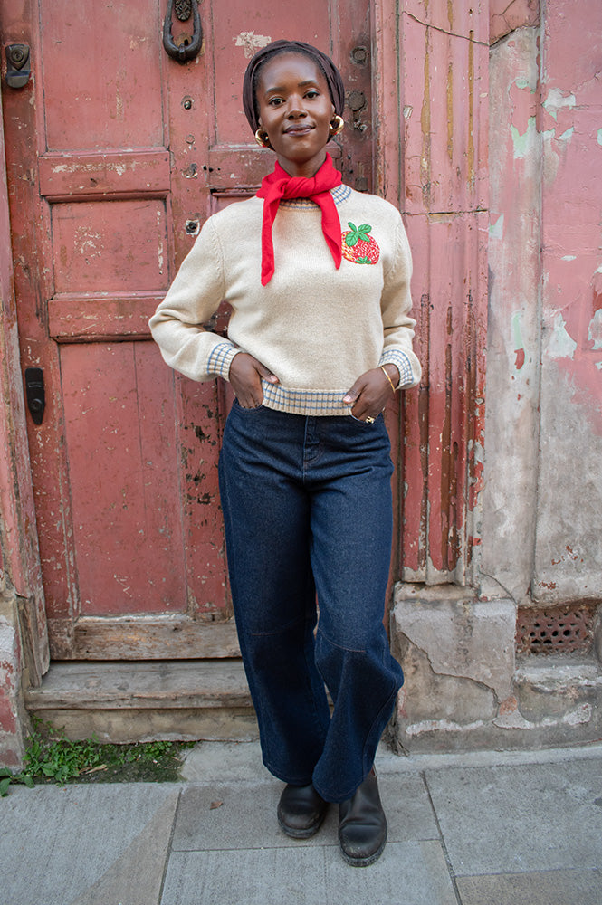 Soeur Eliott Raw Blue Balloon Jeans - The Mercantile London