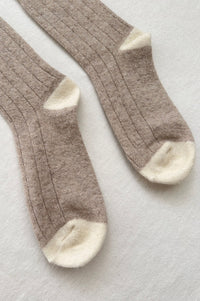 Le Bon Shoppe Cashmere Fawn Socks - The Mercantile London