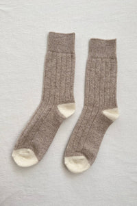 Le Bon Shoppe Cashmere Fawn Socks - The Mercantile London