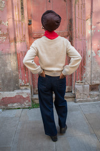 Soeur Eliott Raw Blue Balloon Jeans - The Mercantile London