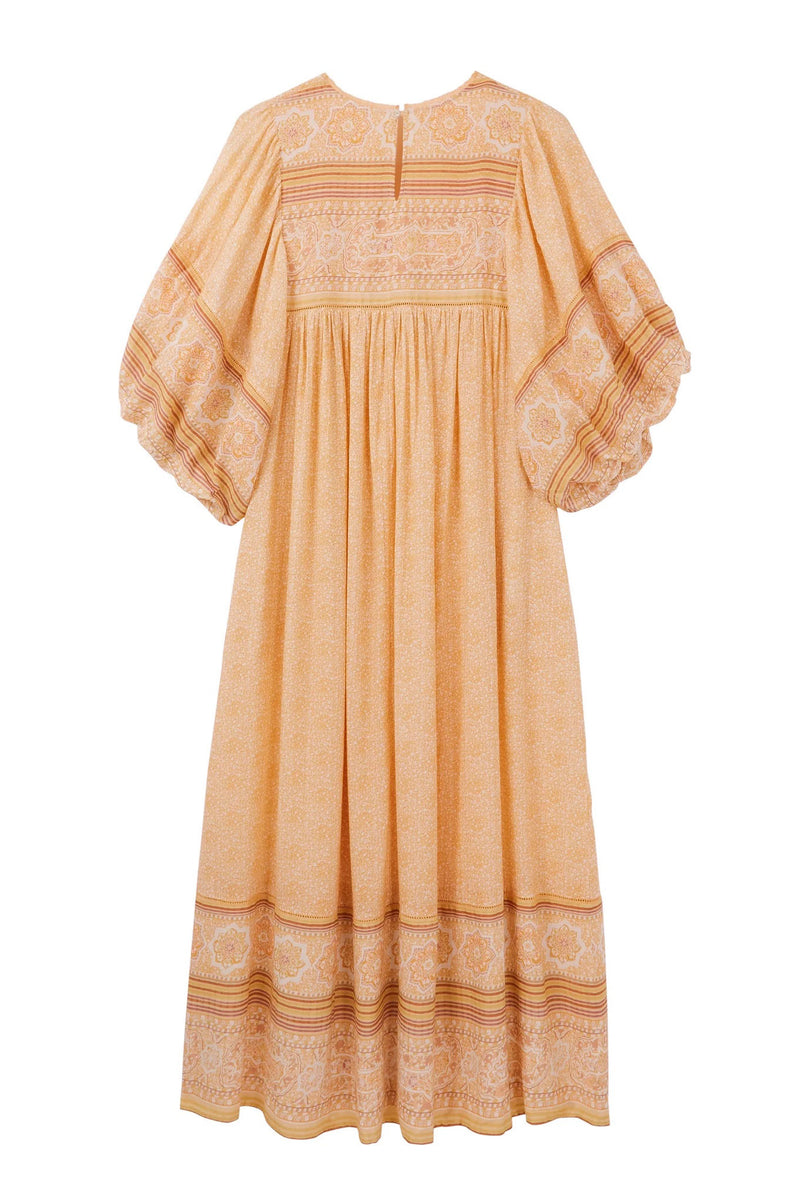 SS24 Faune Meadow Tuscan Peach Dress - The Mercantile London