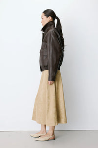 Grace & Mila Axel Chocolate Leather Jacket