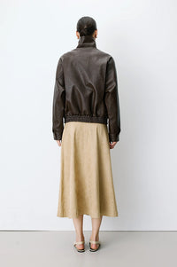 Grace & Mila Axel Chocolate Leather Jacket