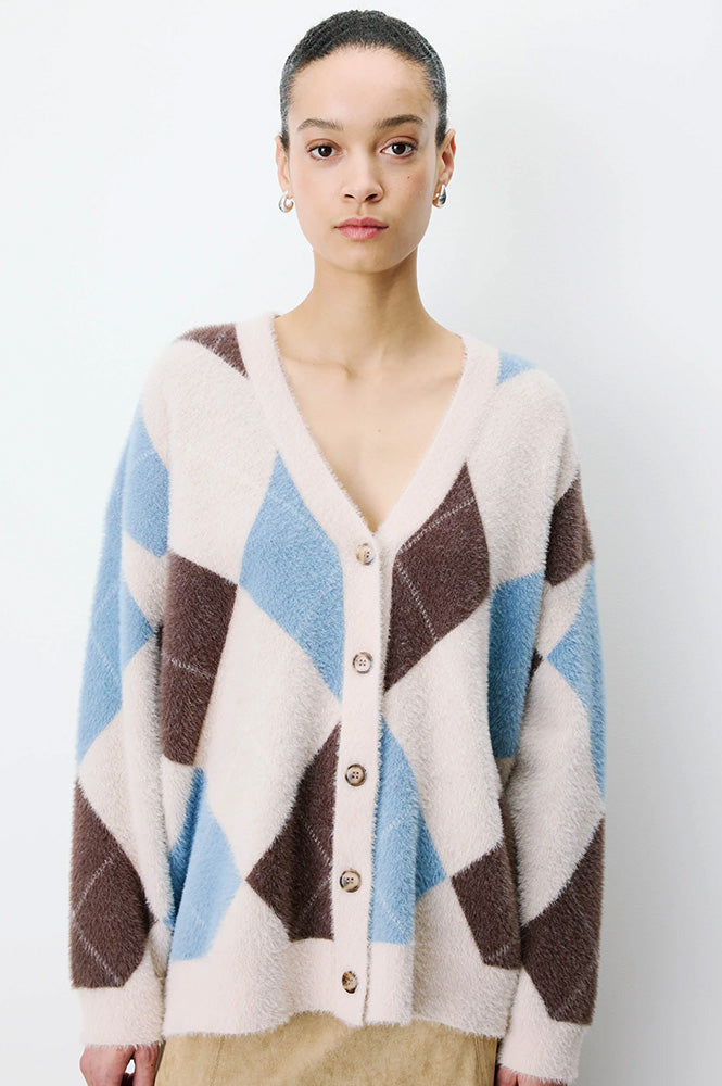 Grace & Mila Alexan Bleuet Argyle Cardigan