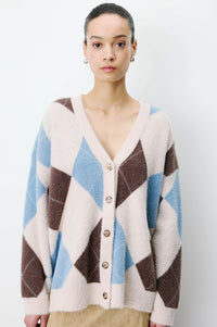 Grace & Mila Alexan Bleuet Argyle Cardigan