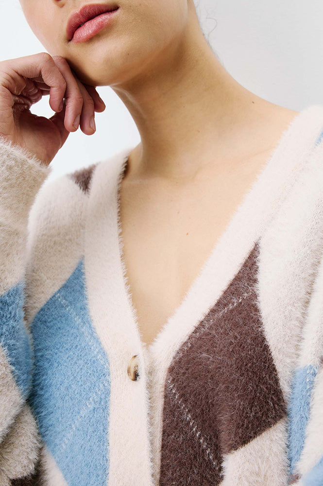 Grace & Mila Alexan Bleuet Argyle Cardigan
