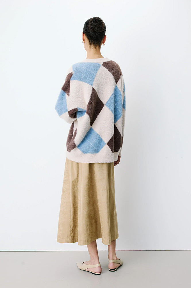 Grace & Mila Alexan Bleuet Argyle Cardigan