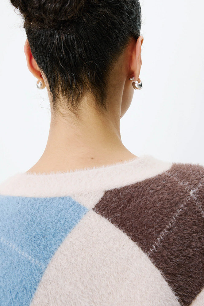 Grace & Mila Alexan Bleuet Argyle Cardigan