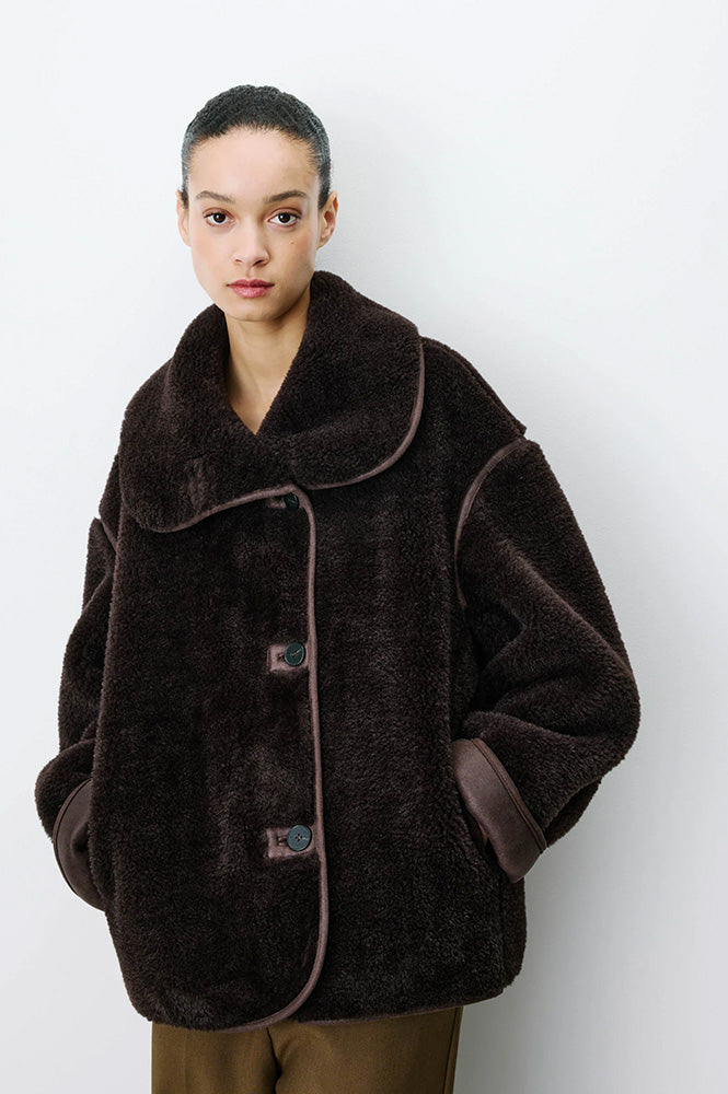 Grace & Mila Amelio Chocolate Coat