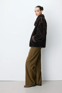 Grace & Mila Amelio Chocolate Coat