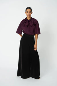 Stella Nova Beetroot Frill Top