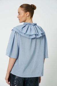 Stella Nova Dowe Blue Frill Top