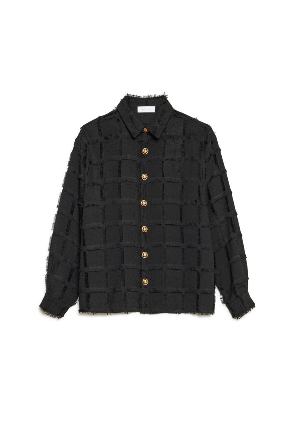 Sister Jane Zephyr Fray Black Check Shirt