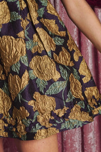 Dream Sister Jane Peridot Jacquard Mini Dress