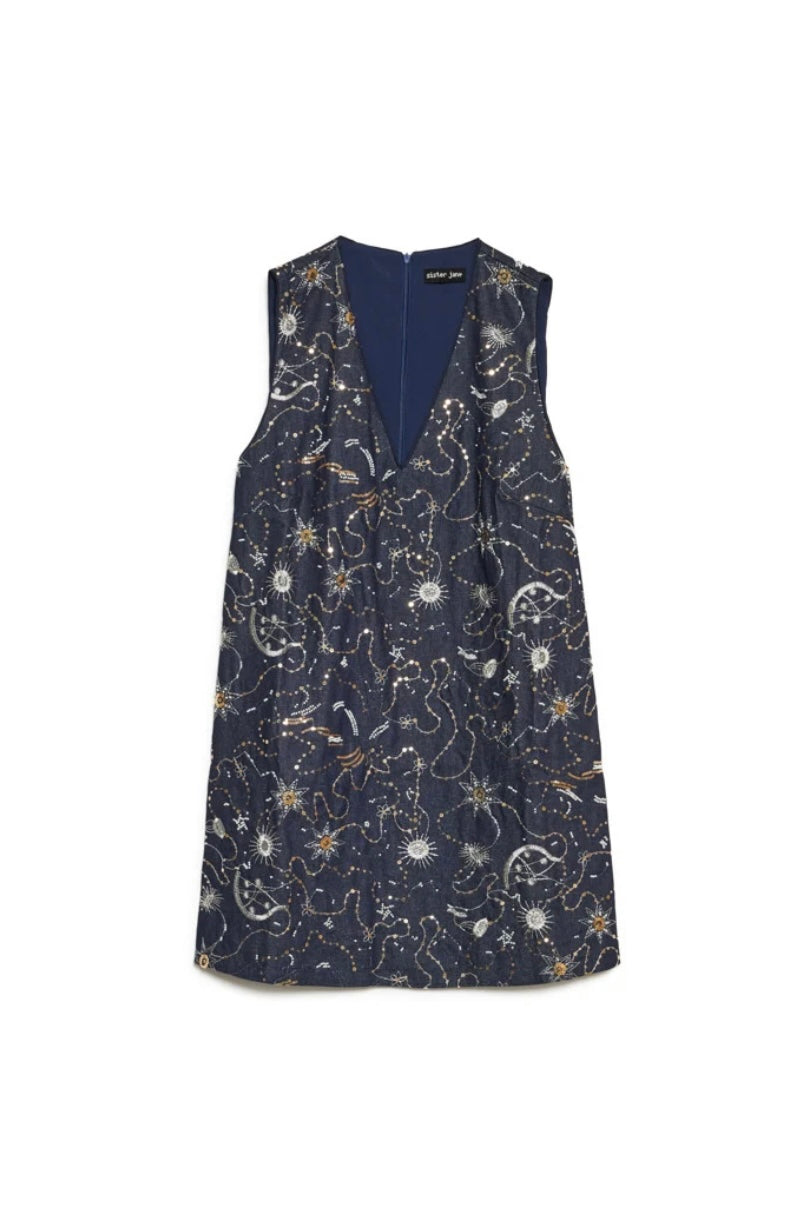 Sister Jane Zodiac Denim Mini Dress