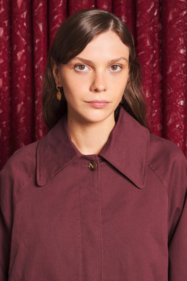 Sister Jane Ravena Lace Colla Burgundy Jacket