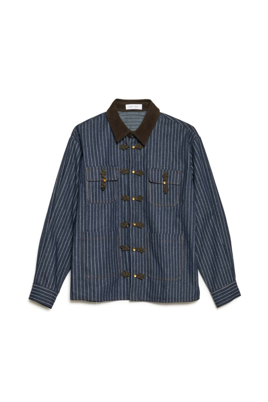 Sister Jane Libra Denim Stripe Overshirt