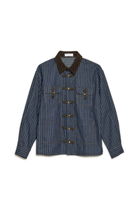 Sister Jane Libra Denim Stripe Overshirt