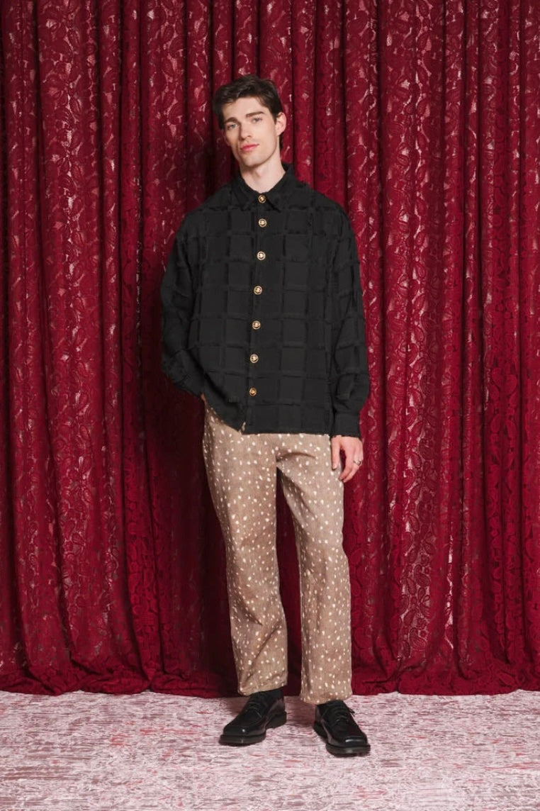 Sister Jane Zephyr Fray Black Check Shirt