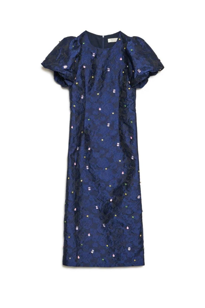 Dream Sister Jane Cosmo Jewel Navy Midi Dress