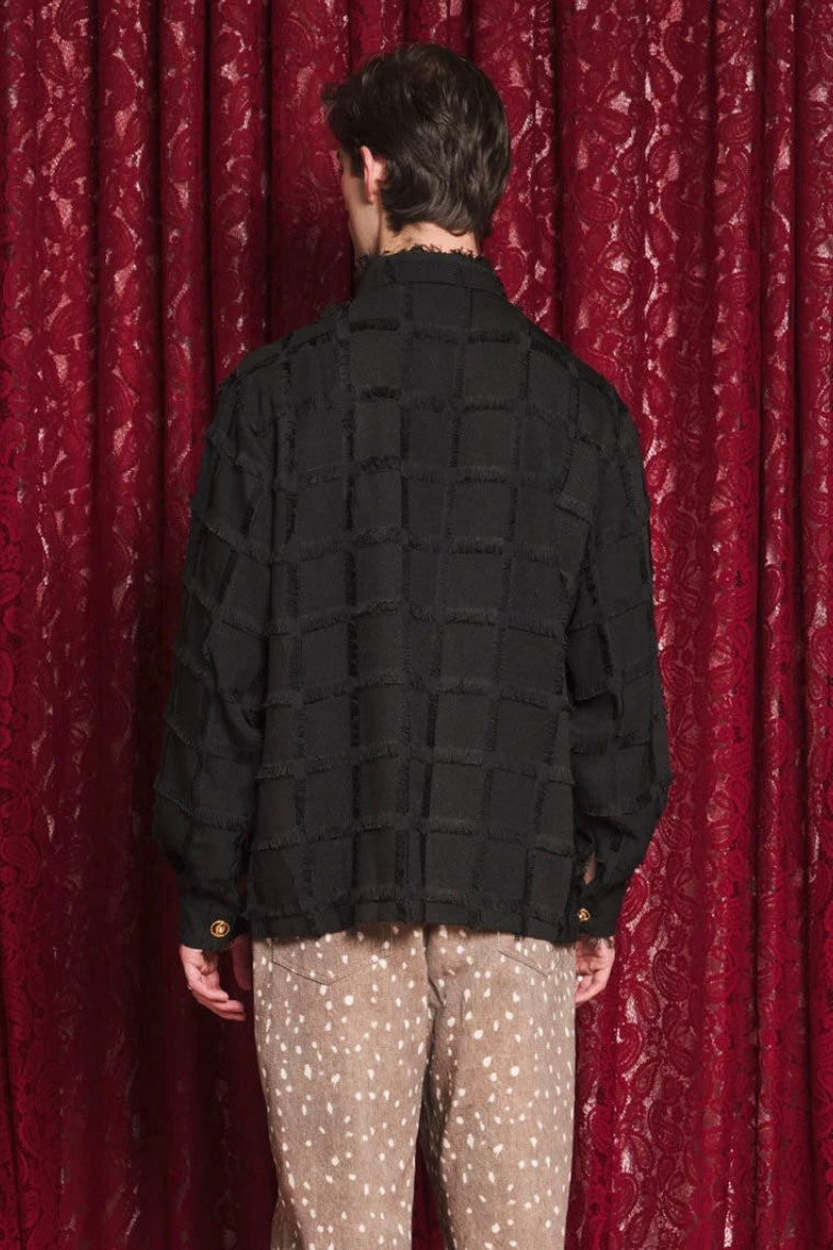 Sister Jane Zephyr Fray Black Check Shirt