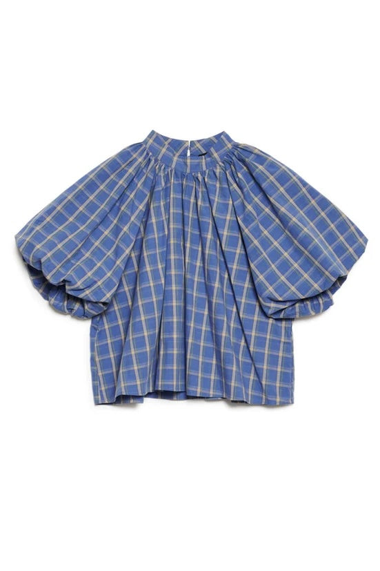 Sister Jane Lumina Blue Check Blouse