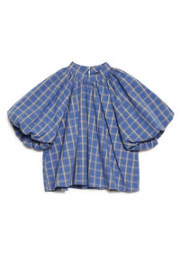 Sister Jane Lumina Blue Check Blouse