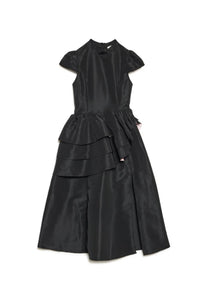 Dream Sister Jane Elixir Black Ruffle Midi Dress