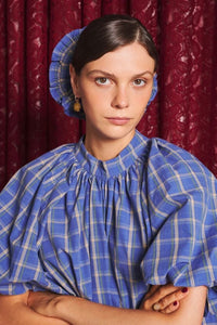 Sister Jane Lumina Blue Check Blouse