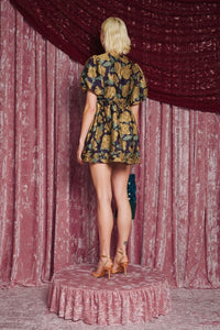 Dream Sister Jane Peridot Jacquard Mini Dress