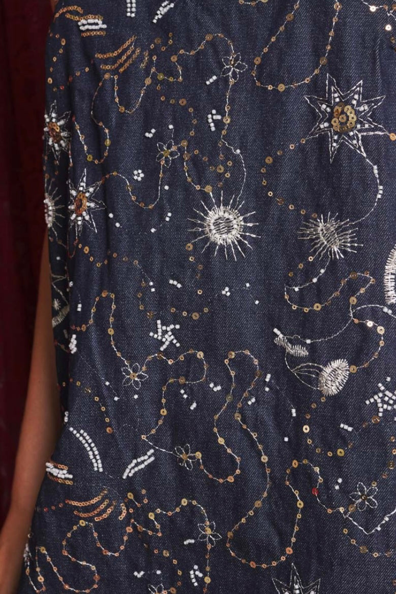 Sister Jane Zodiac Denim Mini Dress