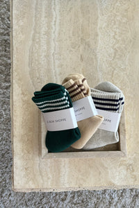 Le Bon Shoppe Girlfriend Hunter Green Socks - The Mercantile London