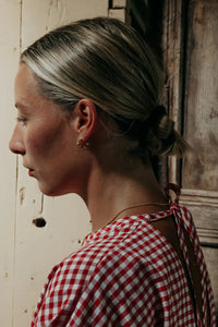 Nordic Muse Ridge Twist Hoop Earrings - The Mercantile London