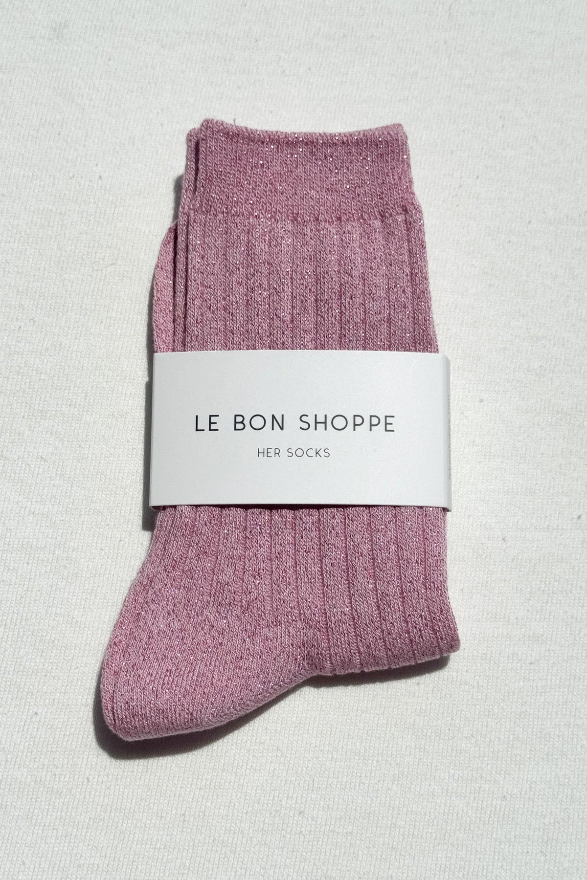 Le Bon Shoppe Her Sparkling Rosé Glitter Socks