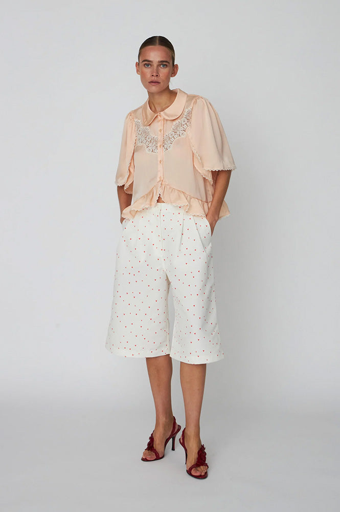 Stella Nova Heart Printed Shorts - The Mercantile London