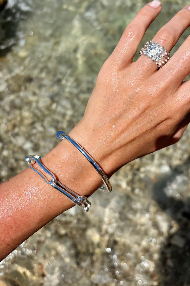 Shyla Silver Chunky Link Bracelet - The Mercantile London