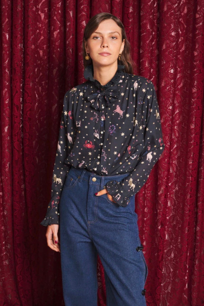 Sister Jane Tarot Reader Black Blouse