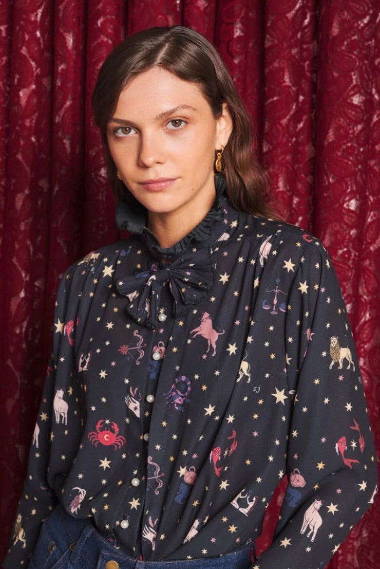 Sister Jane Tarot Reader Black Blouse