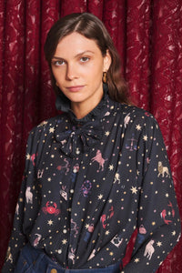 Sister Jane Tarot Reader Black Blouse