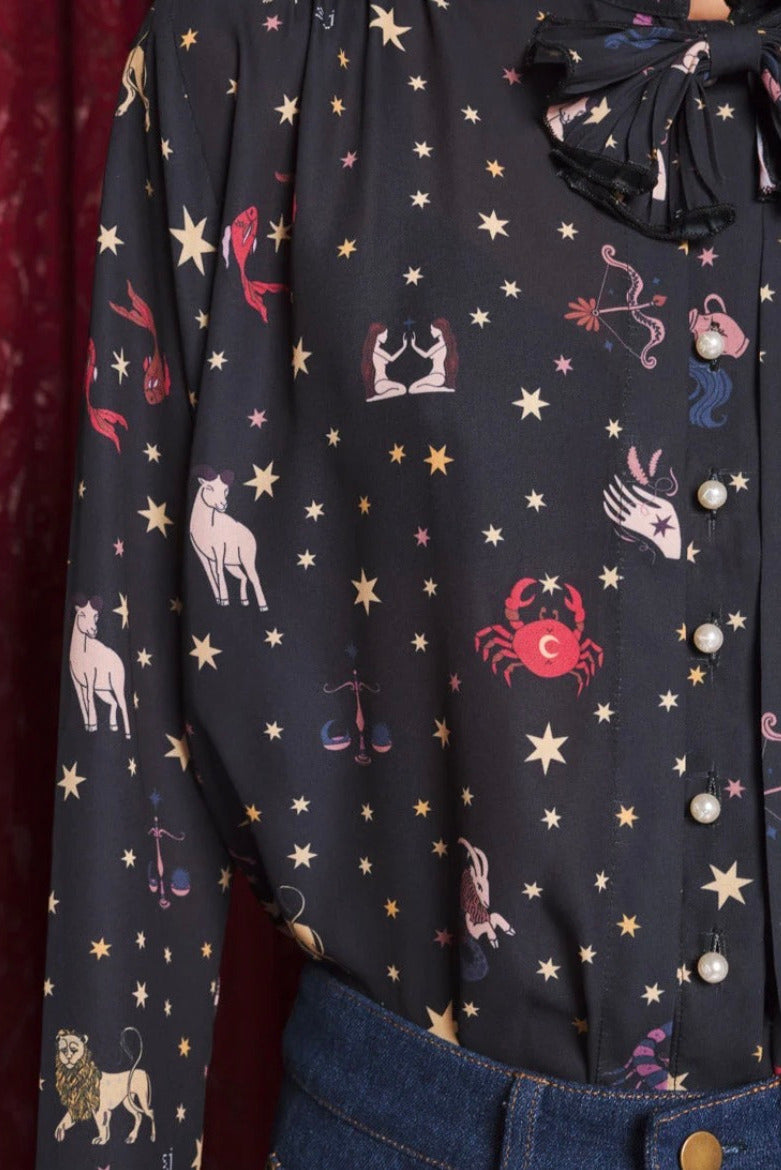 Sister Jane Tarot Reader Black Blouse