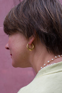 By-Bar Ellis Gold Hoop Earrings - The Mercantile London